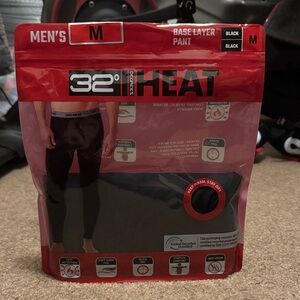 32 Degrees Heat Black Base Layer Pant Med